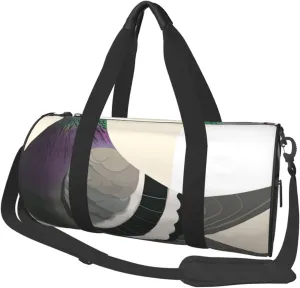 cartoon pigeon Printed Sports Gym Bag for Men Women Foldable Duffel Bag Carry On Weekender Bag for Travel Sports