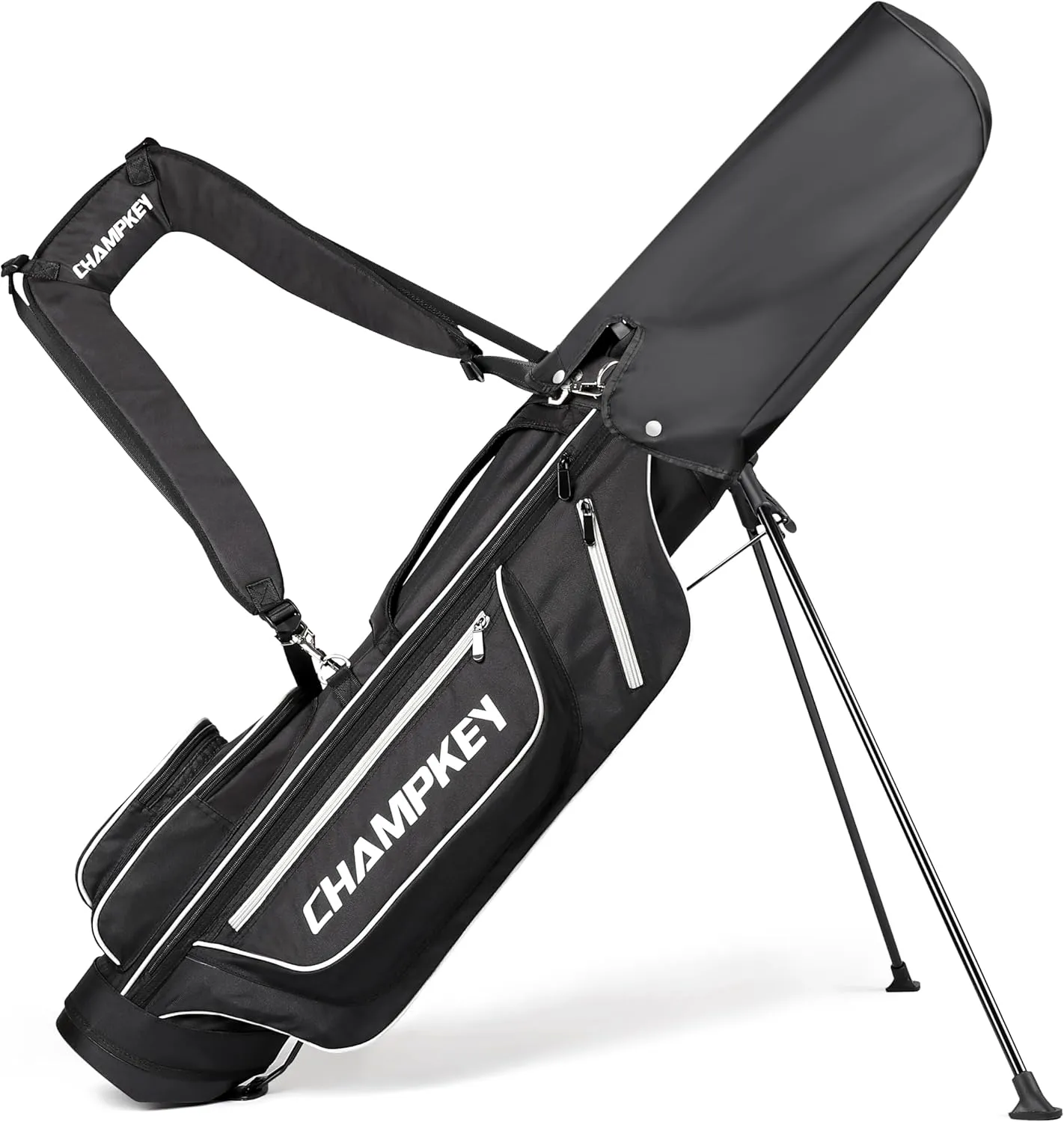 CHAMPKEY Lightweight Golf Stand Bag | Professional Pitch Golf Bag Ideal for The Driving Range, Par 3 and Executive Courses