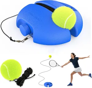 CHEGIF Tennis Trainer Rebound Ball, Solo Training Equipment, Portable Tennis Rebounder Kit, 2 String Balls, Suitable for Beginners Exercise