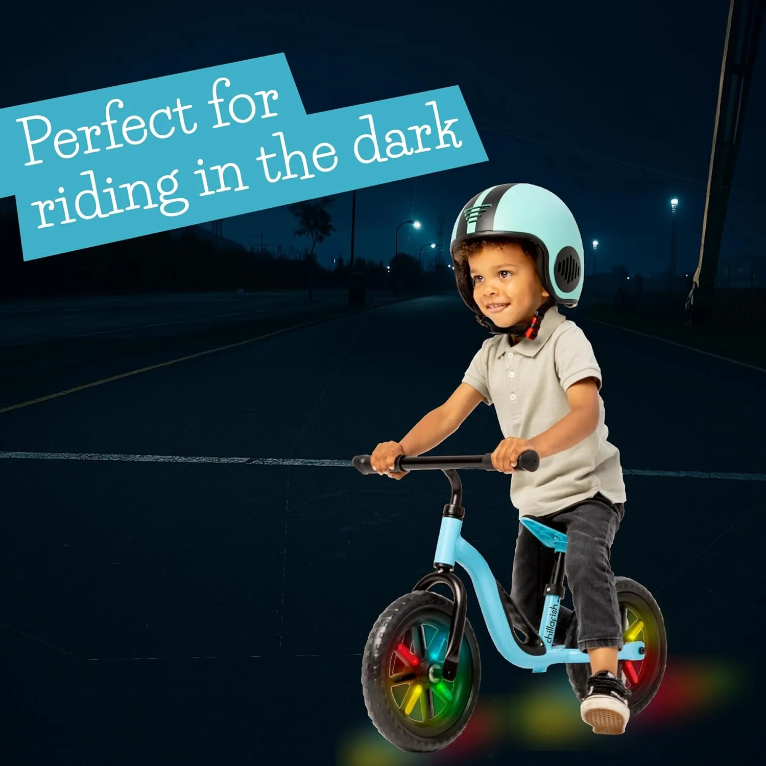 Chillafish Charlie Toddler Balance Bike, Lightweight 10-Inch Bike for Boys & Girls 2 to 4 Years Old, Adjustable Seat, Carry Handle & No-Puncture Tires