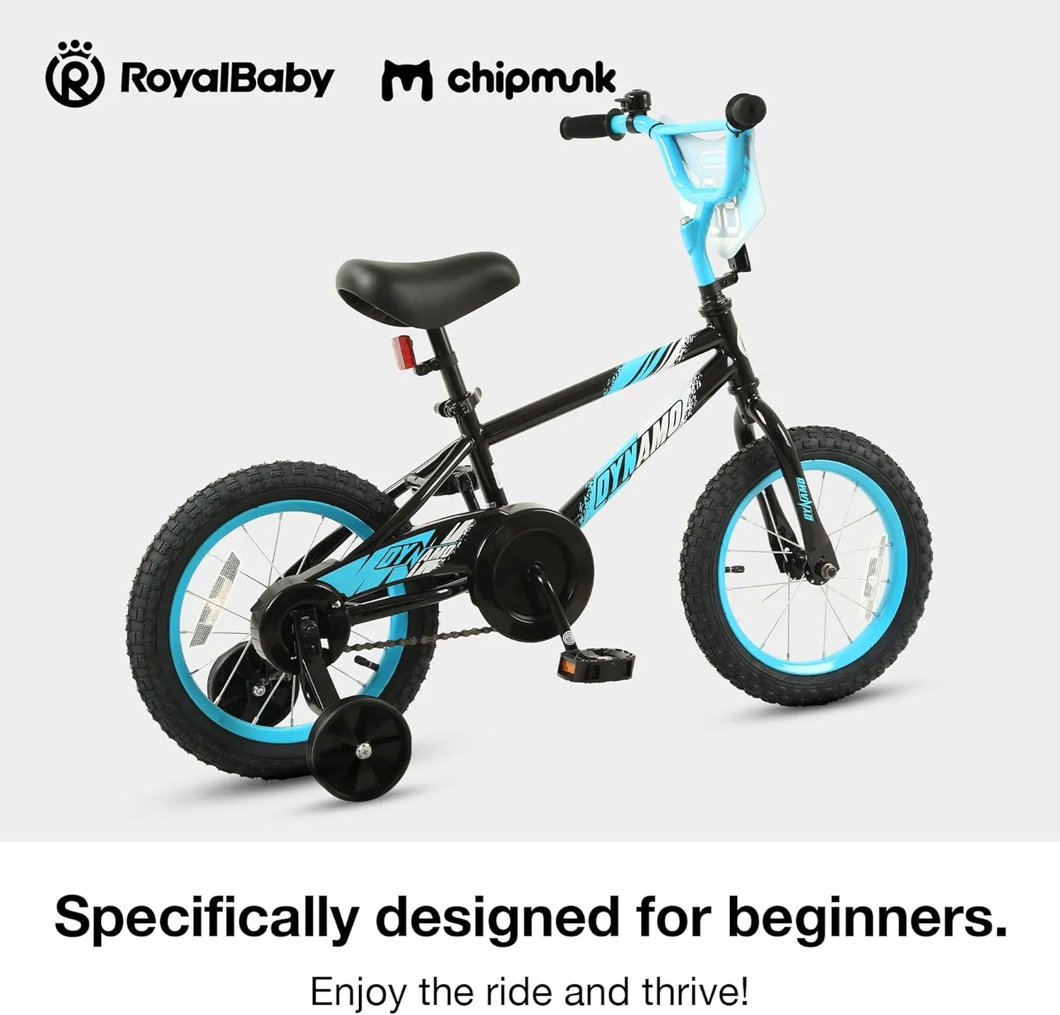 Chipmunk Kids Bike Toddlers 12 14 16 18 Inch Wheel Bicycle Beginners Boys Girls Ages 3-11 Years, Multiple Color Options