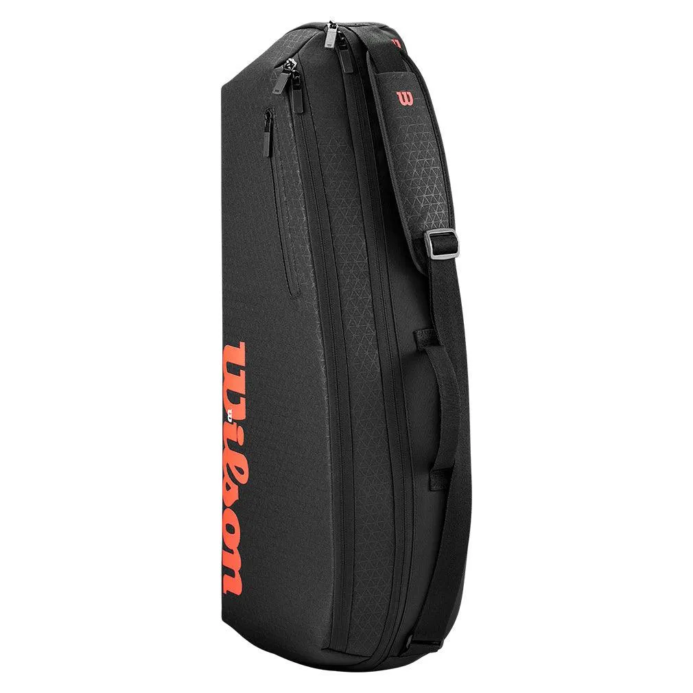 Clash V3 3 Pack Tennis Racquet Bag Black and Infrared