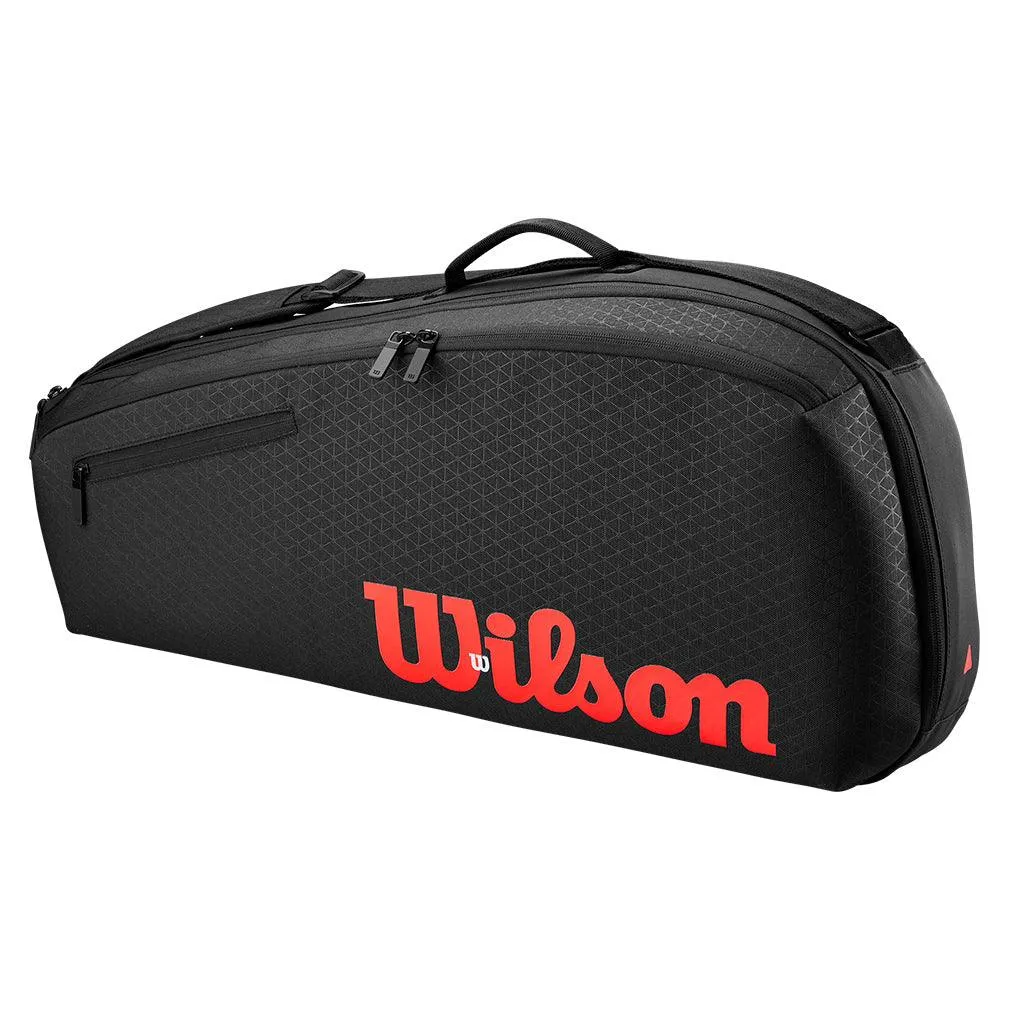 Clash V3 3 Pack Tennis Racquet Bag Black and Infrared