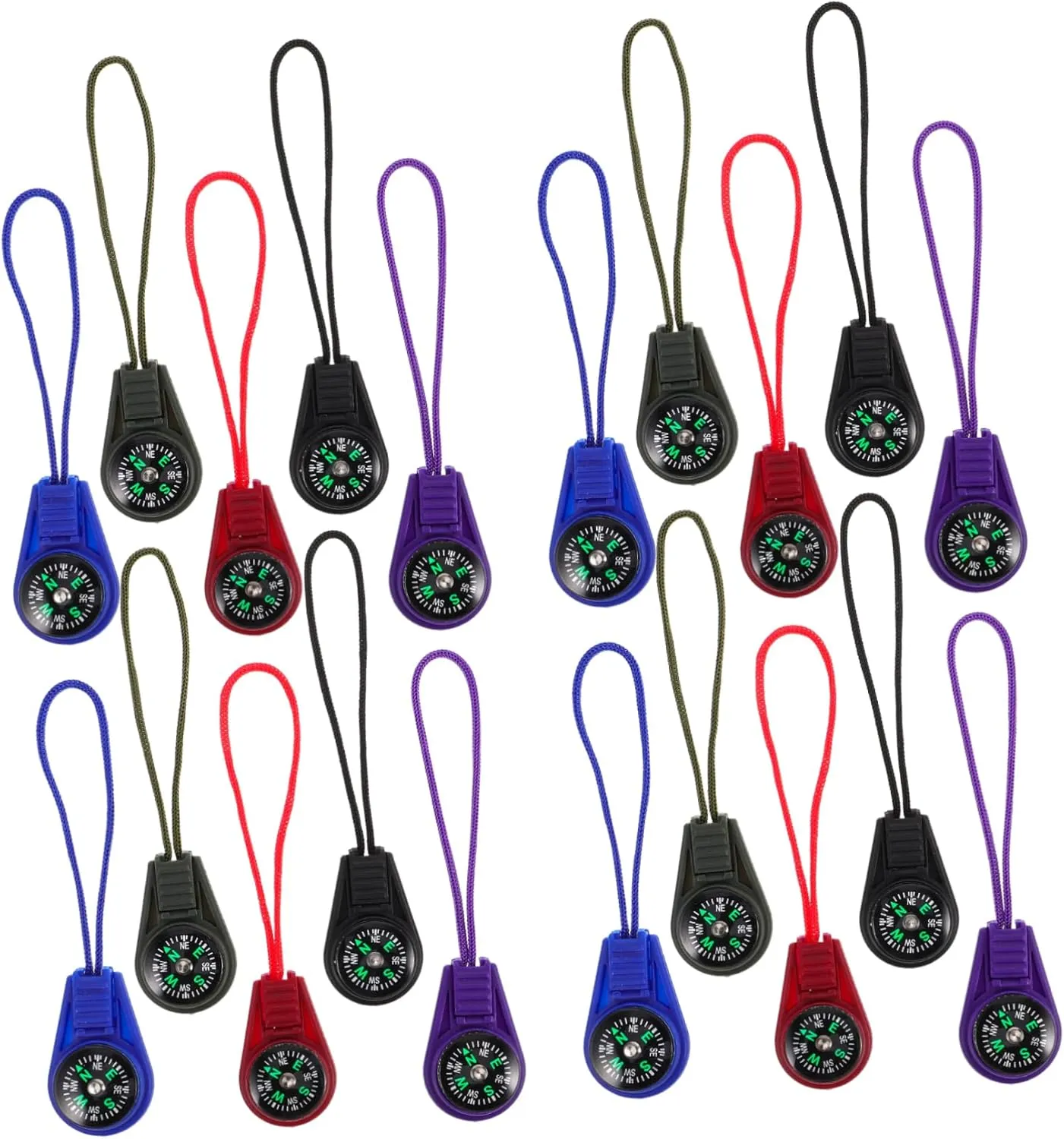 Climbing Party Compass Keychain 50pcs Kids Compass with Lanyard Lightweight Outdoor Navigation Tool