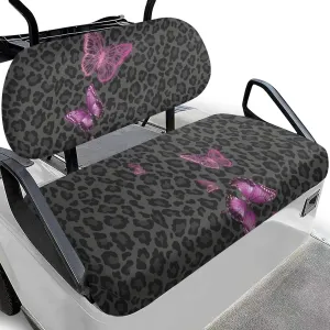 CLOHOMIN 2pcs Golf Cart Seat Bottom Cushion Back Rest Cover for Club Car Sports Golf Travel Sports Golf Cart Seat Cover