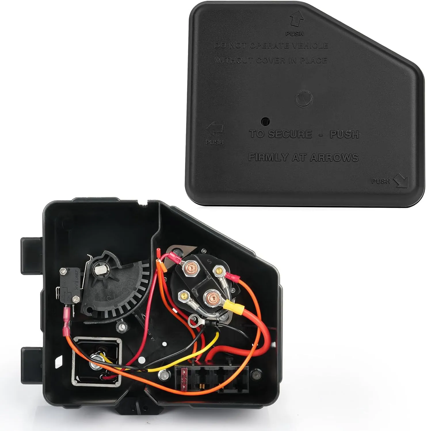 Club Car Electrical Component Box Asm/Electrical Box Cover Suitable for 1992-2015 Club Car DS Gas Golf Carts, OEM# 1015777/102711201, 1015373, 1013609, 1014808, 1015372
