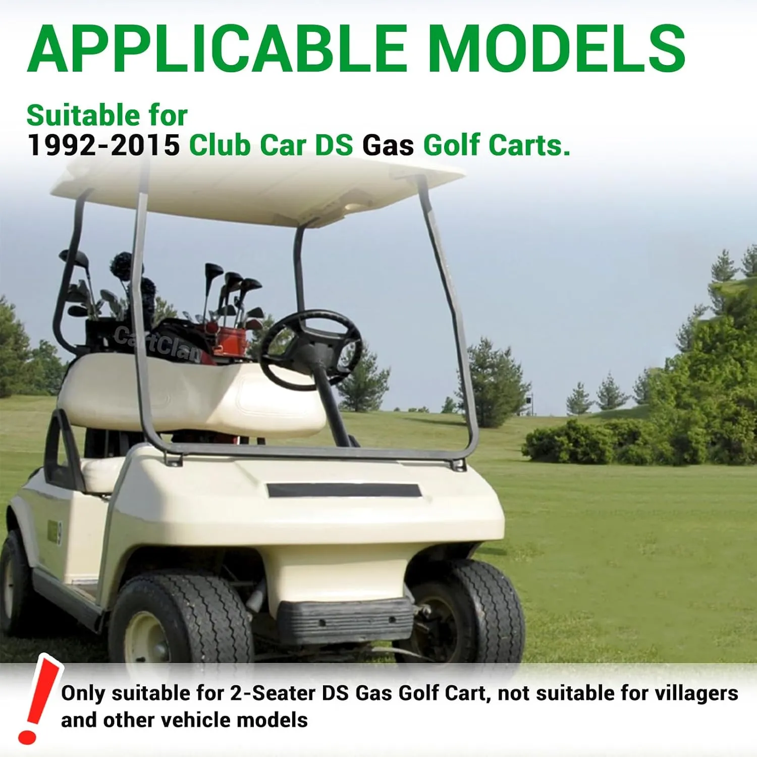 Club Car Electrical Component Box Asm/Electrical Box Cover Suitable for 1992-2015 Club Car DS Gas Golf Carts, OEM# 1015777/102711201, 1015373, 1013609, 1014808, 1015372