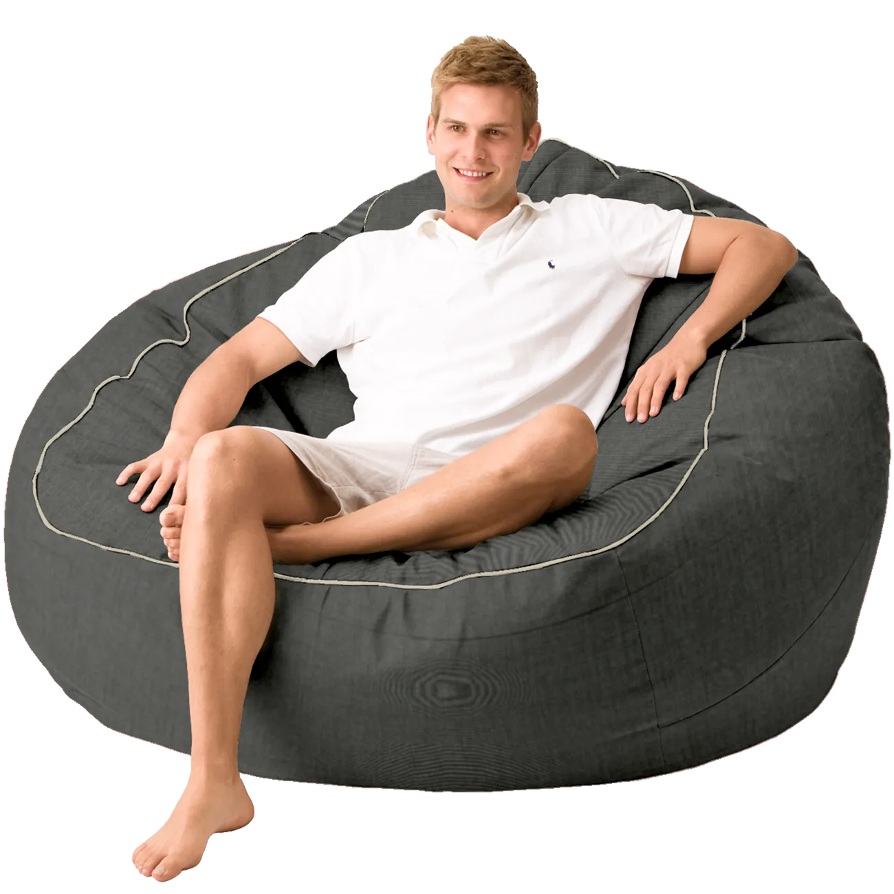 Coast outdoor beanbag with contrast piping XXL