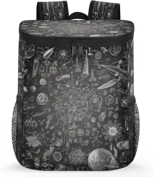 Colorful Birds On The Tree Backpack Cooler Leak Proof Insulated Cooler Backpack Waterproof Cooler Bag