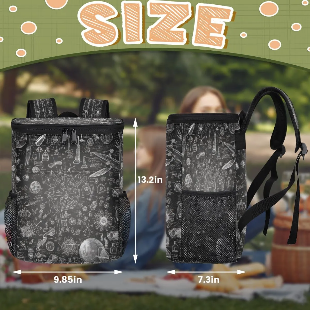 Colorful Birds On The Tree Backpack Cooler Leak Proof Insulated Cooler Backpack Waterproof Cooler Bag