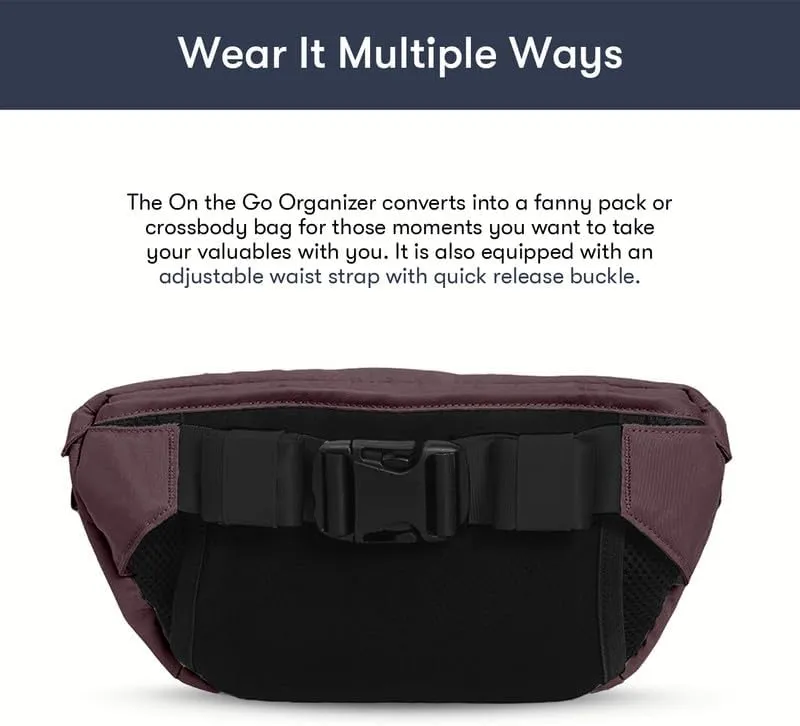 Colugo On-The-Go Stroller Organizer Insert with Zipper, Stroller Caddy with Cup Holder, Stroller Accessories for Parents specially designed to fit to your stroller with Non Slip Straps (Cocoa)