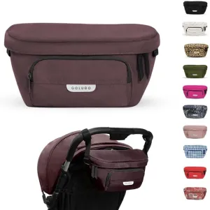 Colugo On-The-Go Stroller Organizer Insert with Zipper, Stroller Caddy with Cup Holder, Stroller Accessories for Parents specially designed to fit to your stroller with Non Slip Straps (Cocoa)