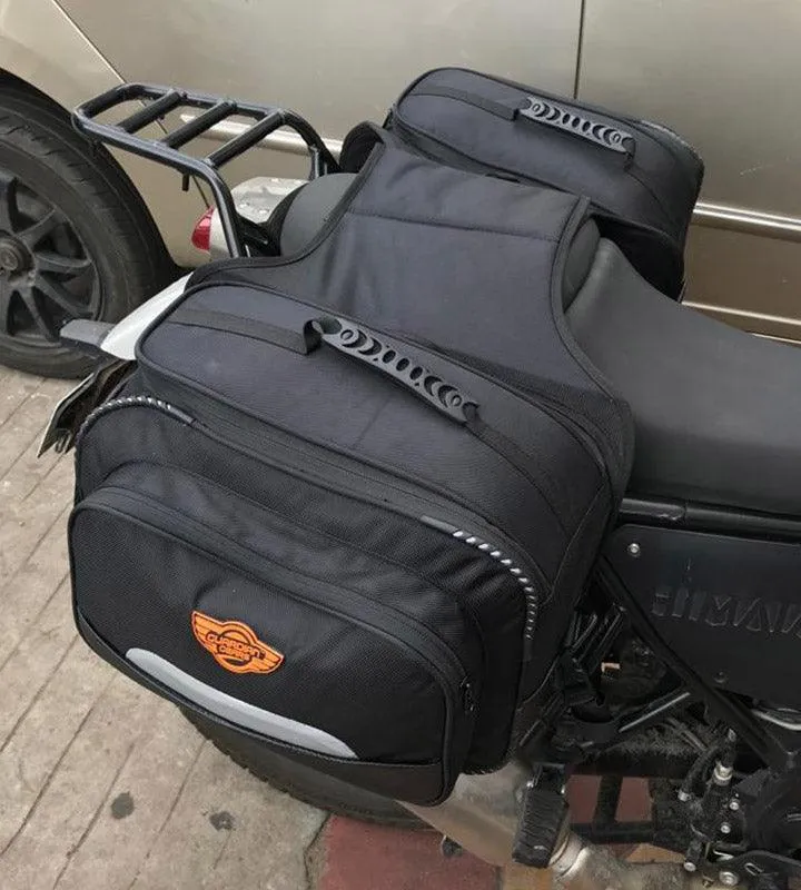 Combo 4: Mustang 50L Saddle Bag   Jaws Magnetic 28L Tank Bag