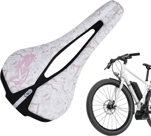 Comfortable Bike Seat | Mens Bike Seats for Comfort,Reflective Waterproof Padded Ergonomic Shock-Absorbing Breathable Replacement for Road Cruiser Trail