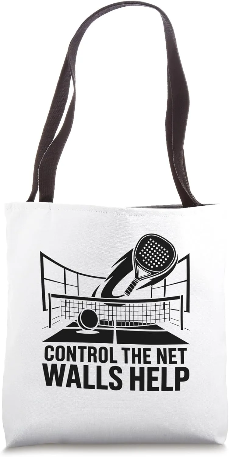 Control The Net Walls Help Padel Sports Athlete Game Players Tote Bag