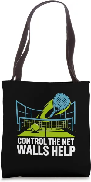 Control The Net Walls Help Padel Sports Athlete Game Players Tote Bag