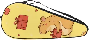 Cool Watercolor Animals Monkey Tennis Racquet Cover Bag Lightweight Bag with Adjustable Shoulder Strap