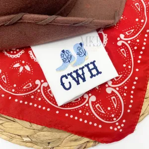Cowboy Boots Embroidery Design, Mini Fill Stitch