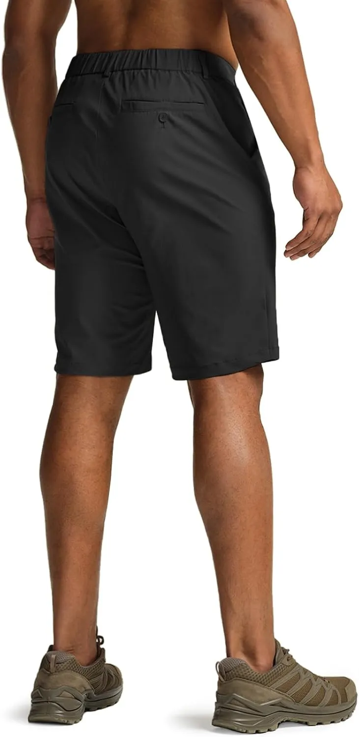 CQR Men’s Quick-Dry Stretch Hiking Cargo Shorts – Lightweight Water-Resistant Tactical Casual, Golf & Outdoor with Pockets