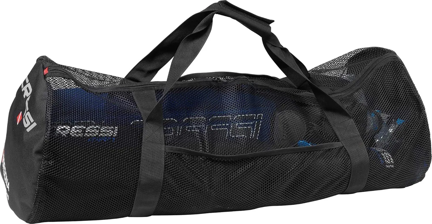Cressi Strong Foldable Mesh Duffle Bag for Scuba Diving, Snorkeling Equipment | Gorgona & Crete: designed in Italy