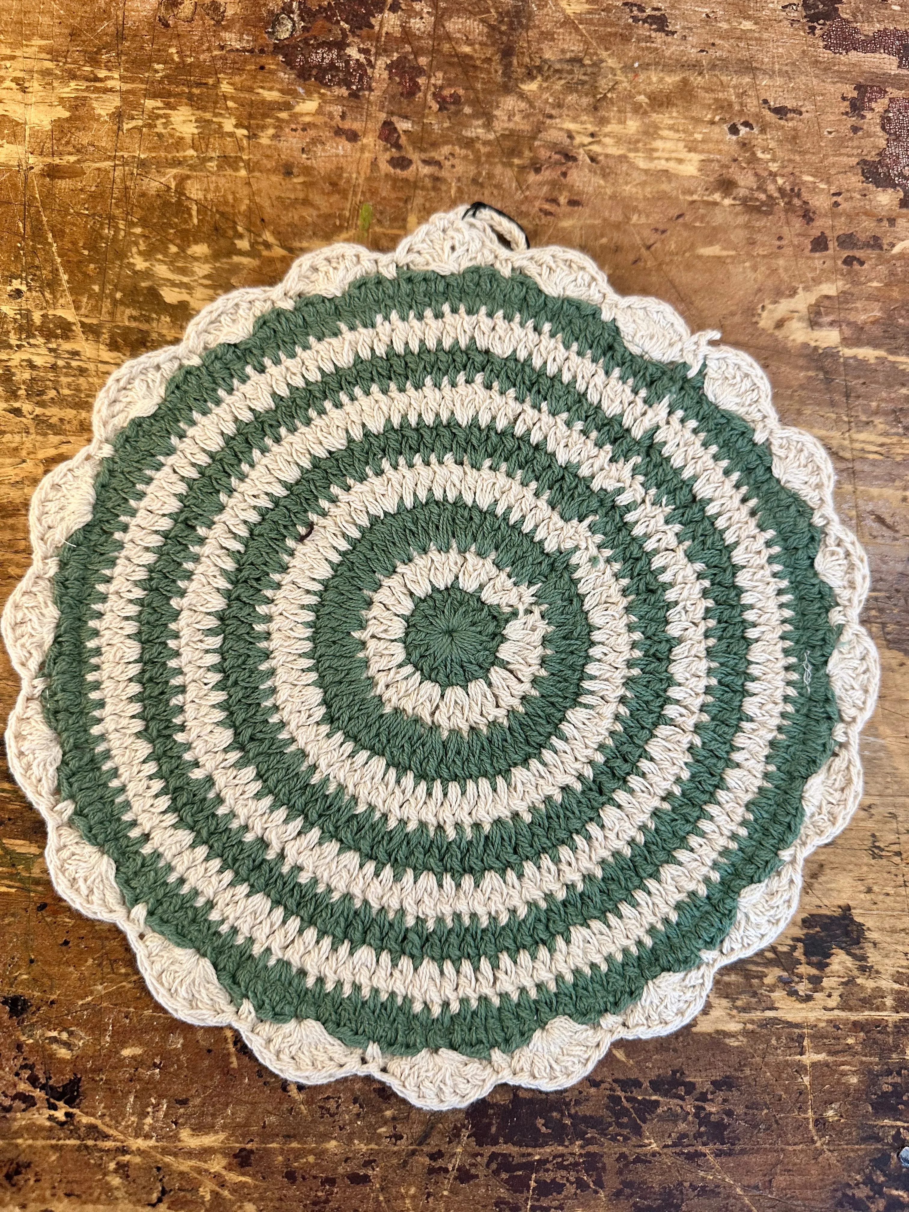 Crocheted Pot Holders, Bistro