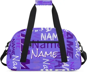Custom Gym Bag, Personalized Sports Duffel Bag, Waterproof Lightweight Shoulder Weekender Bag, Travel Bag, Carry on Training Bag for Women Men Indigo
