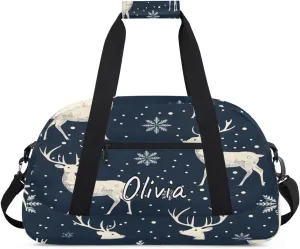 Custom Sports Gym Bag Personalized Name Travel Duffel Bag