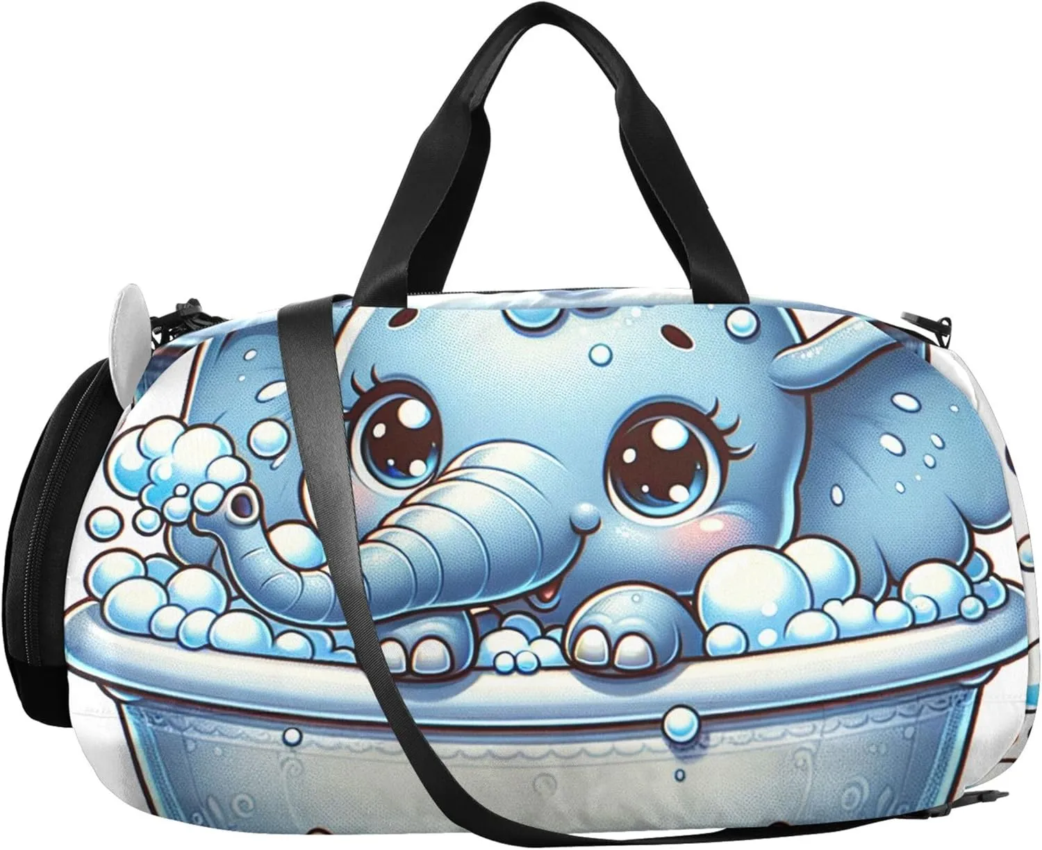 Cute Elephant Girls Duffle Bags for Travel Toddler Weekender Bags Carry on Duffel Bag Boy Kids Duffle Bag