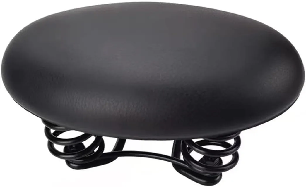 Cycling Bike Seat Cushion Noseless Bike Saddle with Waterproof PU Leather Soft Shock Absorbing for Women Men