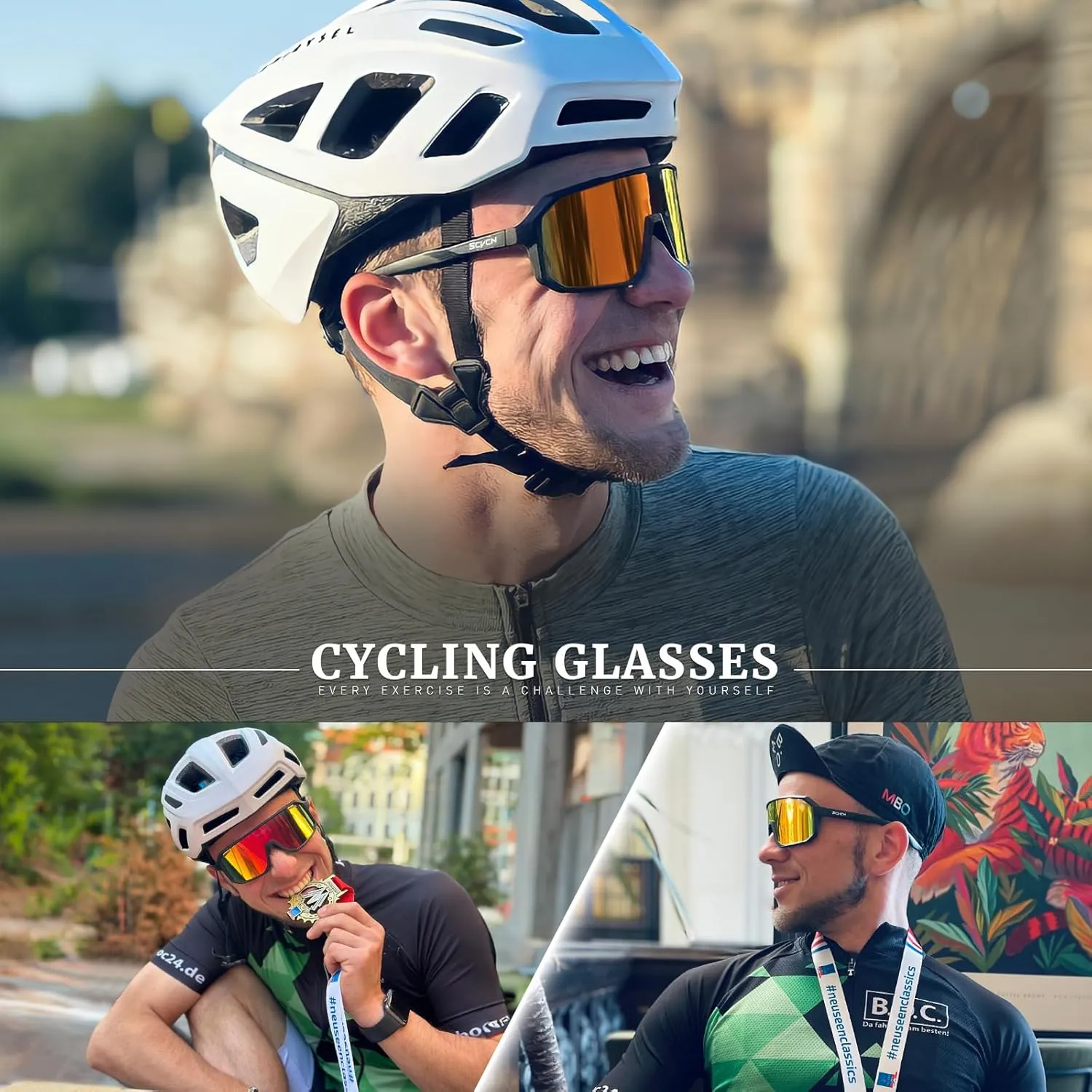 Cycling Glasses Sport Sunglasses MTB BMX Men Women Running Driving Fishing Golf DZ-S62