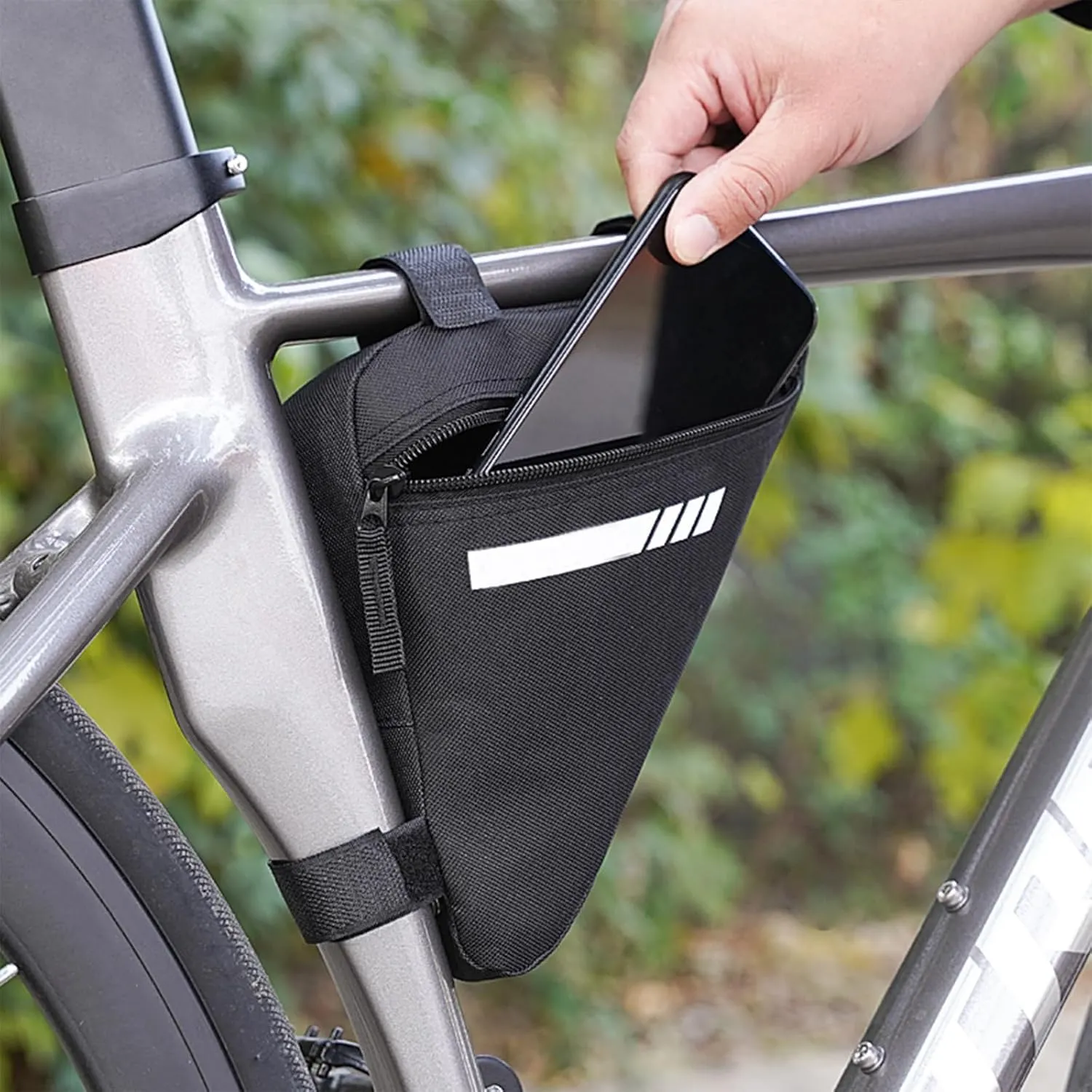 Cycling Pouch for Aventon Abound/Ramblas/Soltera, Bike Handlebar Bags with Rain Cover Waterproof Bike Panniers Bike Accessories,D