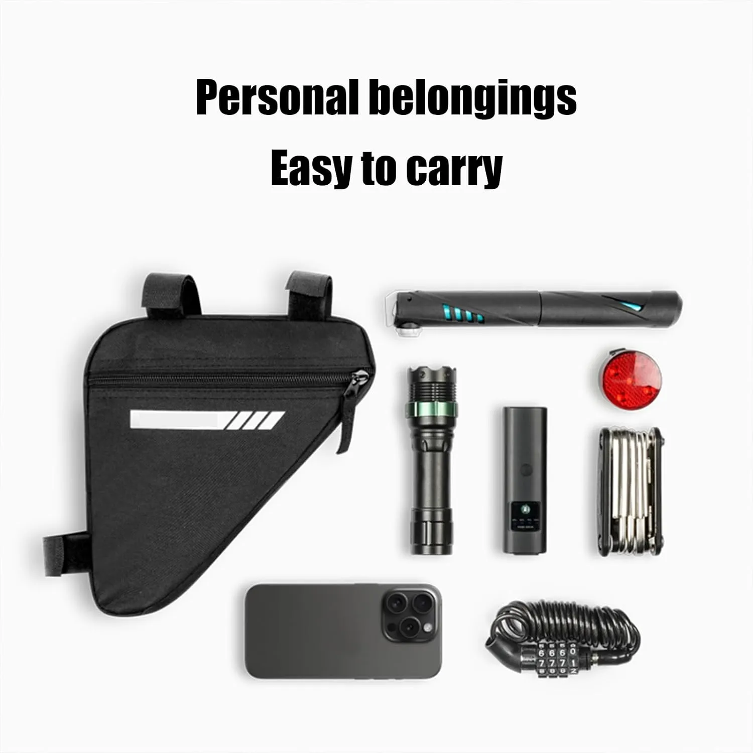 Cycling Pouch for Aventon Abound/Ramblas/Soltera, Bike Handlebar Bags with Rain Cover Waterproof Bike Panniers Bike Accessories,D