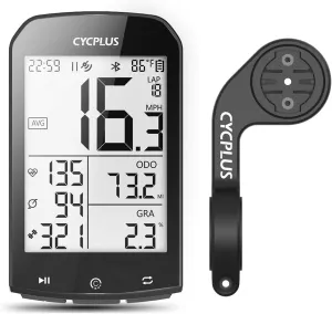 CYCPLUS GPS Wireless Bike Computer, Cycling Computer GPS with Bluetooth/ANT , Bike Speedometer with 2.9" LCD Screen, Auto Backlight IPX6 Waterproof (New Upgraded)