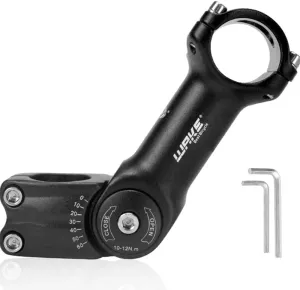 CYSKY Adjustable Bike Stem 31.8 25.4 90mm/110mm/130mm 0-60 Degree Adjustable MTB Stem Bike Handlebar Stem Riser for Mountain Bike, Road Bicycle, MTB, BMX, Cycling