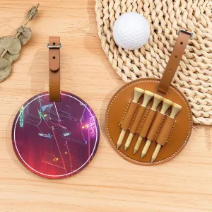 Darts Arrows Furture Golf Tees Organizer Bag â€“ Brown Versatile for Men and Women - Perfect for Golf Course, Club, and Cart Stand
