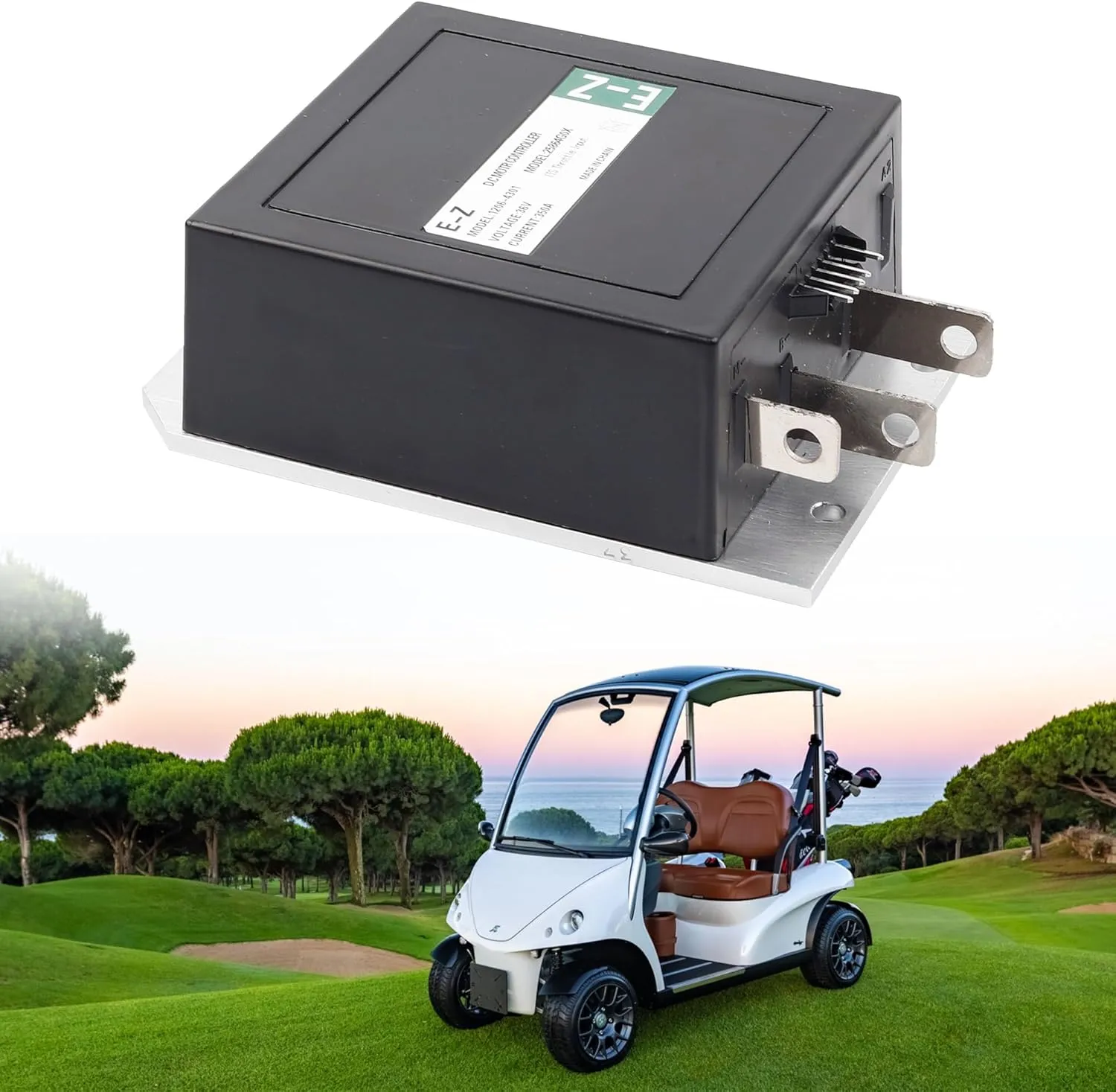 Dasbecan 1206-4301 Curtis Golf Cart Speed Controller 36V 350 Amp 5 Pin Compatible with Curtis Golf Cart E-z-go Ezgo Txt, Series Its Replace 25864G03 25864G09 25864G05