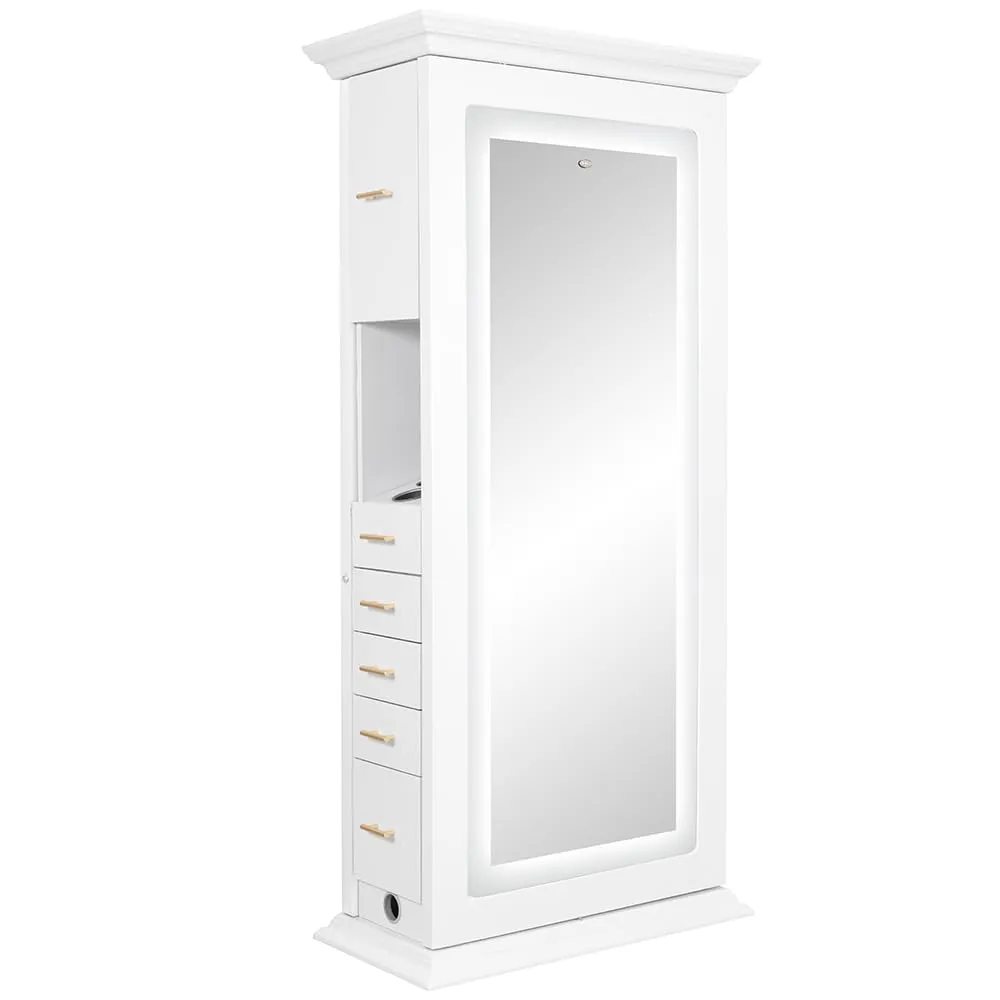 Dir Salon Led Lighted Double Sided Styling Station Beauty Salon Styling Mirror ADONIS