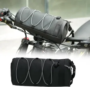 Dirt Bike Handlebar Bag for Surron Light Bee/Segway X160/X260/Talaria/Super 73, Waterproof Carry Bags Roll Pack Cup Holder Water, Dirt Bike Accessories for Surron/Taparia/Super 73