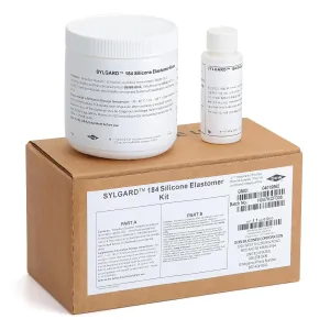 Dowsil SYLGARD 184 (Form Dow Corning) Silicone Elastomer Kit Base A   Curing Agent Solidifier B Seals for Electronic Equipment and Industry Used to Make O-Rings, Room Temperature Heat Cure