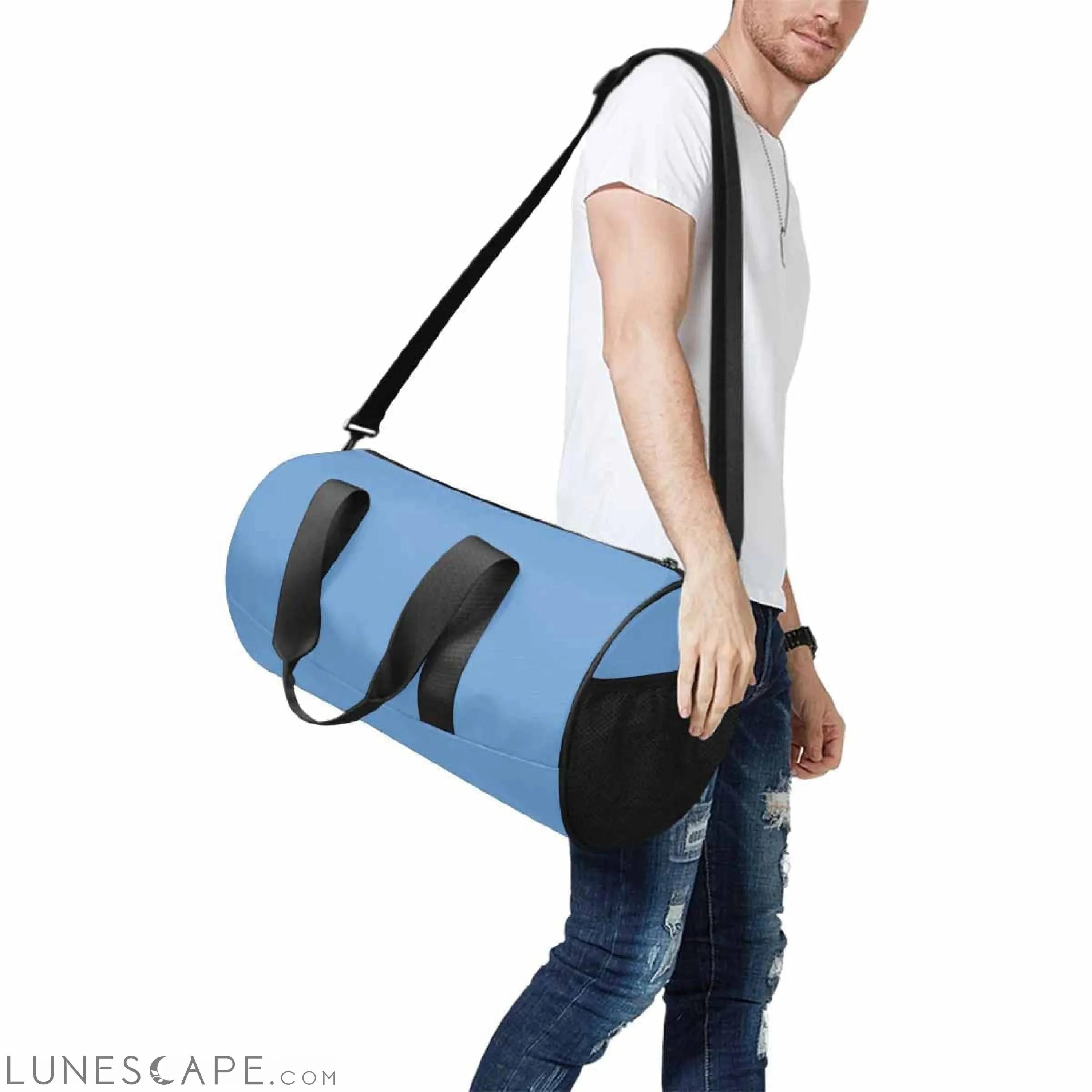 Duffel Bag - Blue Gray Travel - Carry
