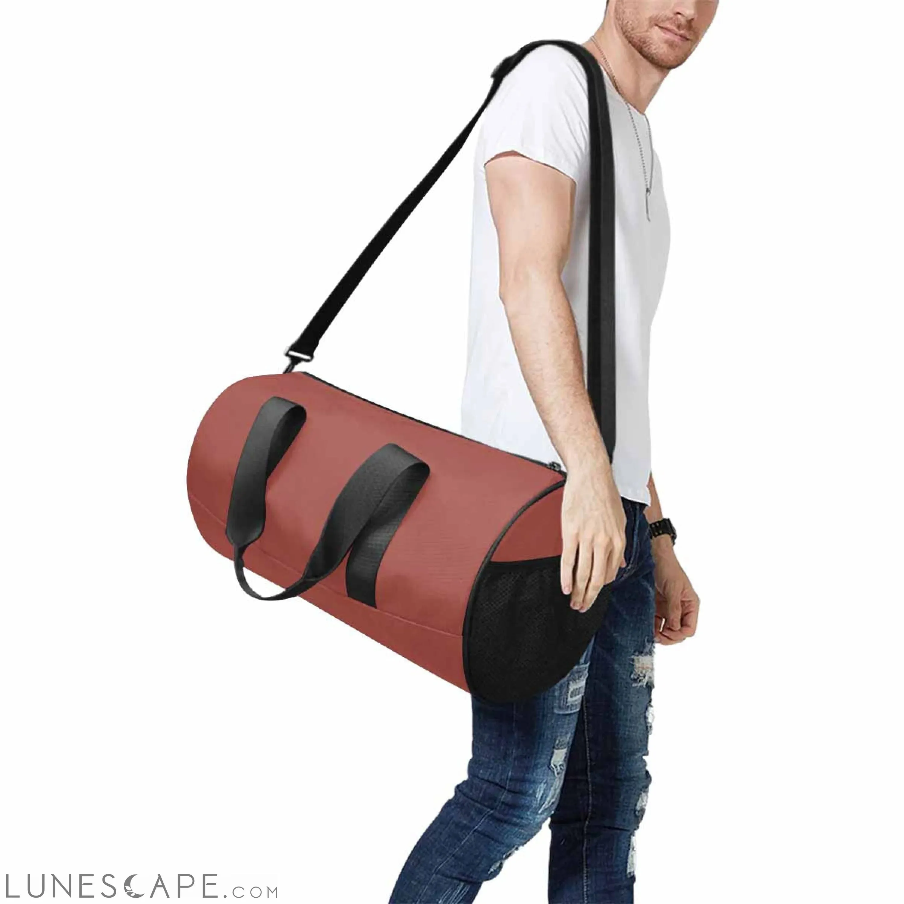 Duffel Bag - Cognac Red Travel - Carry