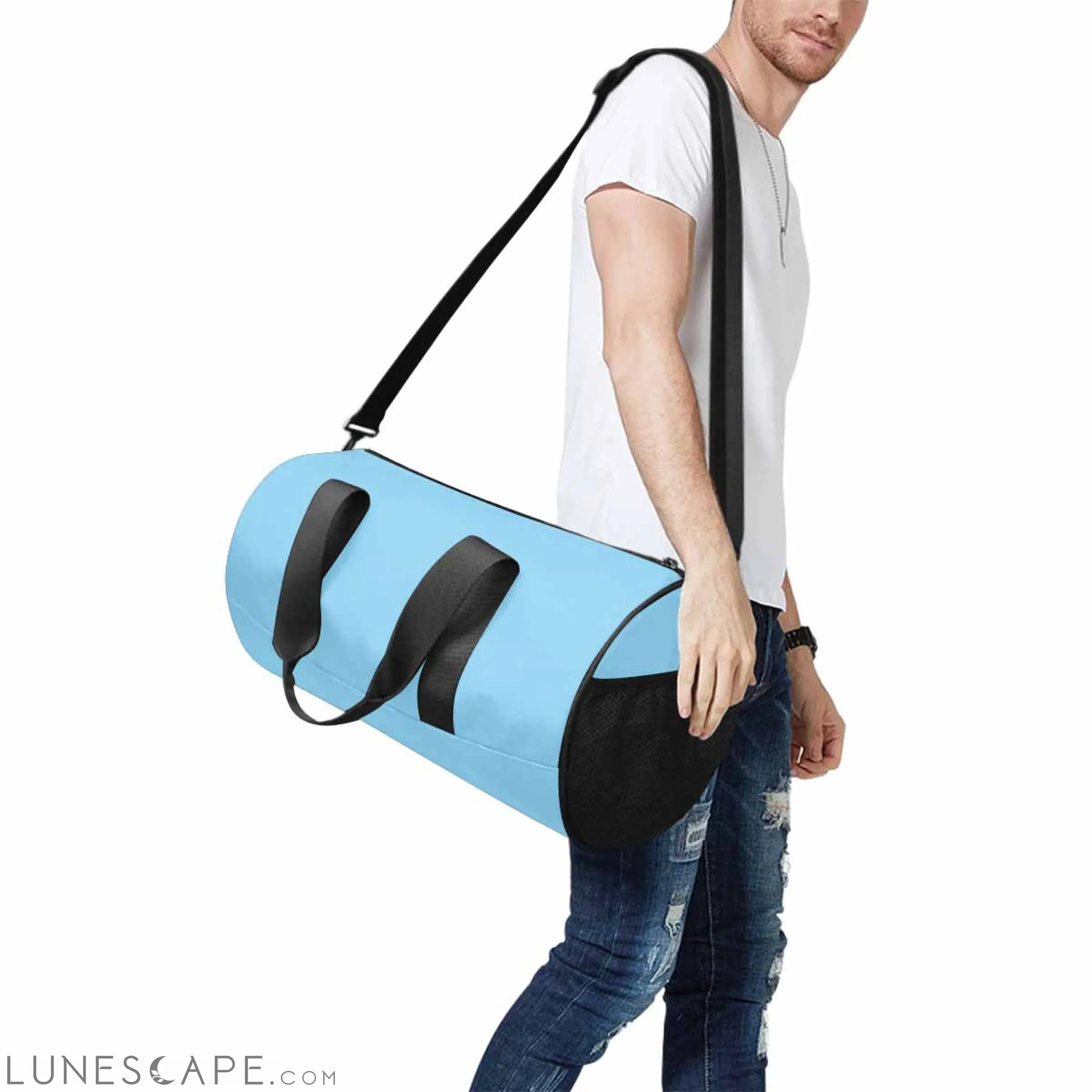 Duffel Bag - Light Blue Travel - Carry