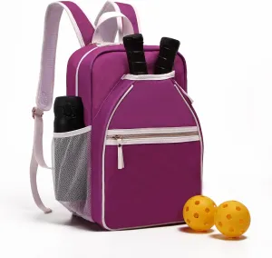 DYSHAYEN Pickleball Backpack, Pickleball Bags for Women, Pickle Ball Paddle Bag Fits 2 Paddles, Pickleball Gifts for Women