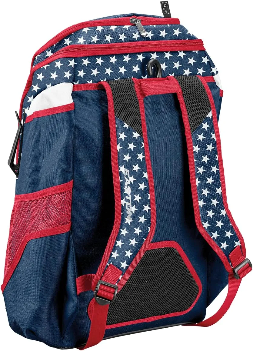 Easton Walk-off NX Backpack Equipment Bag | Adult | Baseball & Fastpitch Softball | Team Logo Panel | Multiple Colors