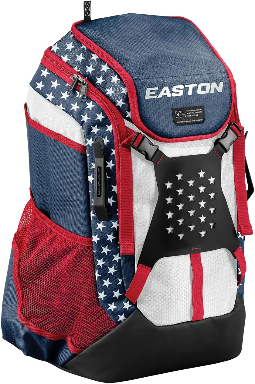 Easton Walk-off NX Backpack Equipment Bag | Adult | Baseball & Fastpitch Softball | Team Logo Panel | Multiple Colors