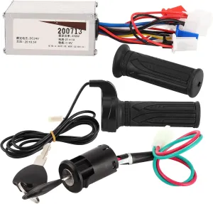Electric Scooters Speed Controller Kit, 24V 250W Electric Bike Motor Speed Controller with Throttle Twist Grip Lock for Electric Bicycle Scooter Tricycle