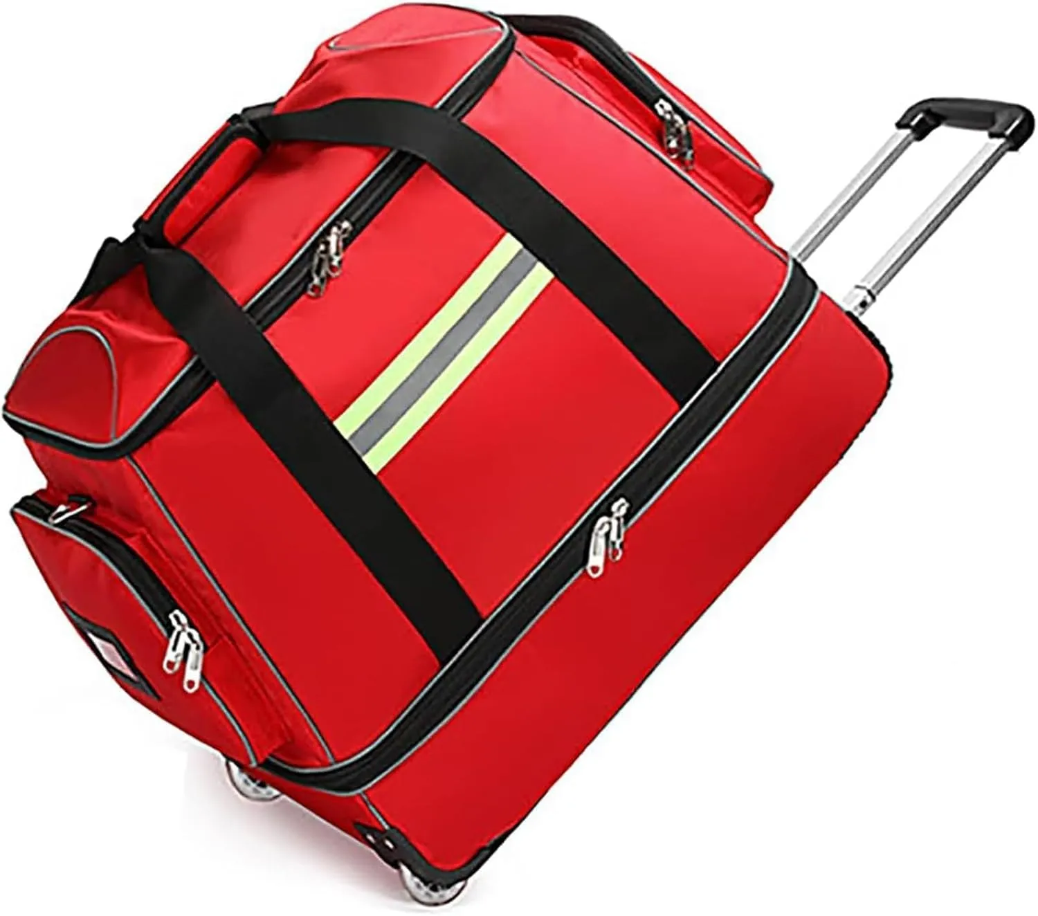 Emergency First Aid Bag,Waterproof Trolley Rolling Medical Bag,Portable First Aid Bag High Capacity Backpack(B)