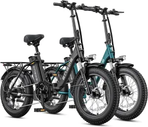 ENGWE 1125W/750W Electric Bike for Adults, L20 2.0 20''×3.0" Fat Tire Electric Bicycle 52V/36V 13Ah Removable Battery Max Range 68/62Miles & 28/20MPH for Urban Commuters, Dual Suspension