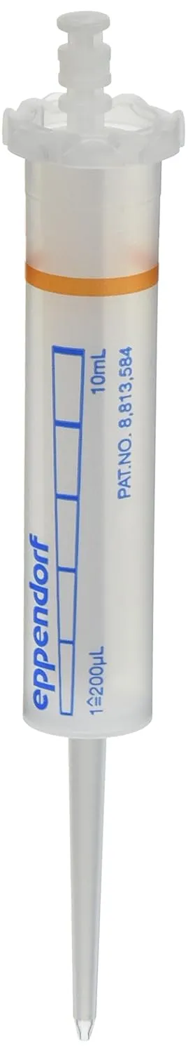 Eppendorf 30089464 Combitips Advanced Tip, Orange, 10 mL Capacity, Nonsterile