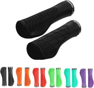 Ergonomic Bike Grips - Handlebar Grips for Mountain Bikes, Non-Slip Lock-On Grips